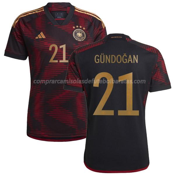 camisola alemanha gündogan copa do mundo equipamento suplente 2022