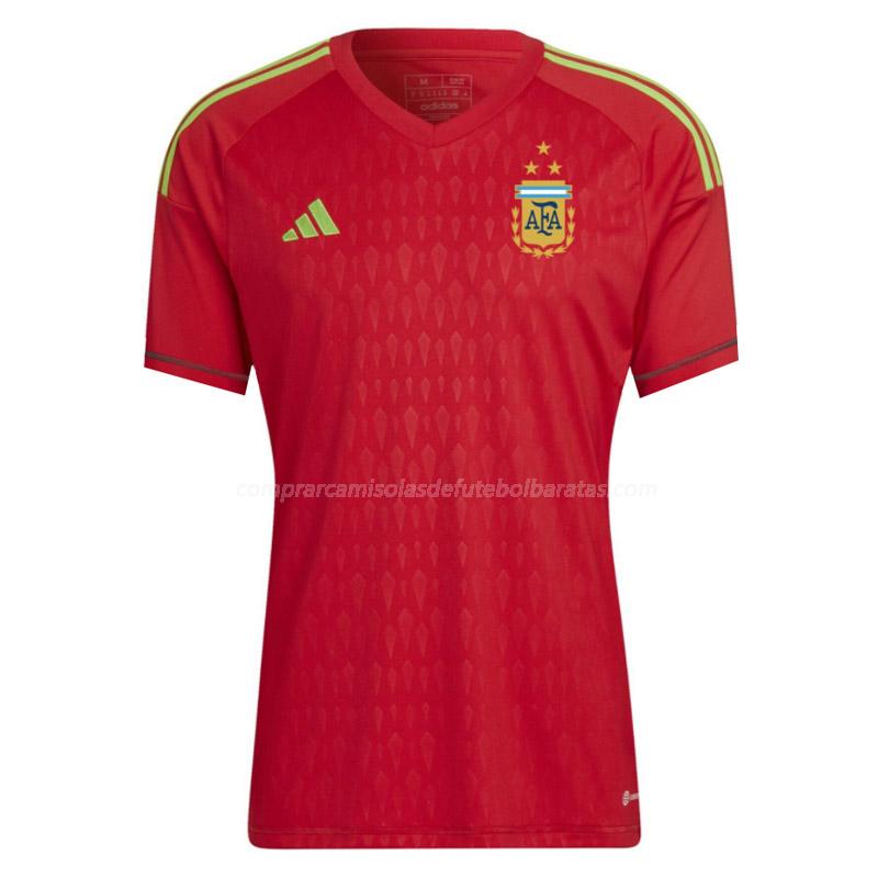 camisola argentina 3star guarda-redes vermelho 2022