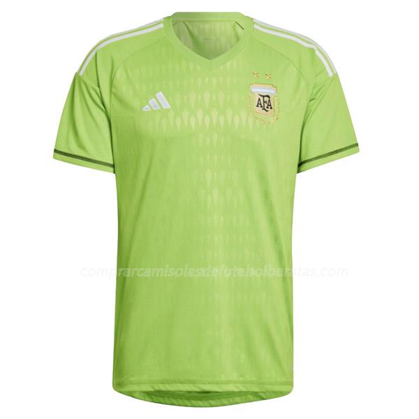 camisola argentina copa do mundo guarda-redes verde para 2022