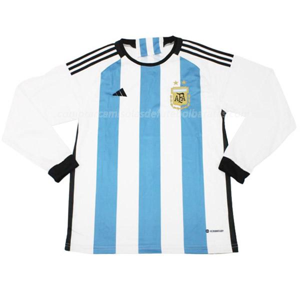 camisola argentina manga comprida copa do mundo equipamento principal 2022