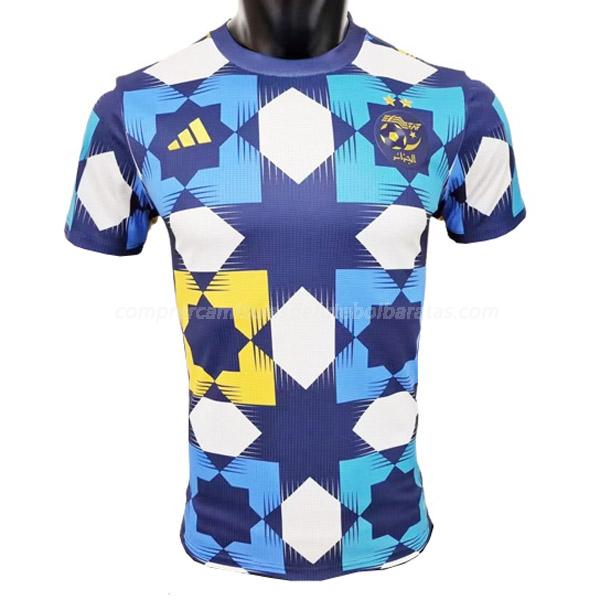camisola argélia pre-match azul 2022