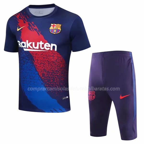 camisola barcelona pre-match i azul para 2019-2020