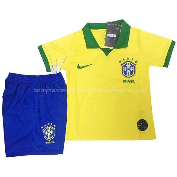 camisola brasil crianças equipamento principal para 2019-2020