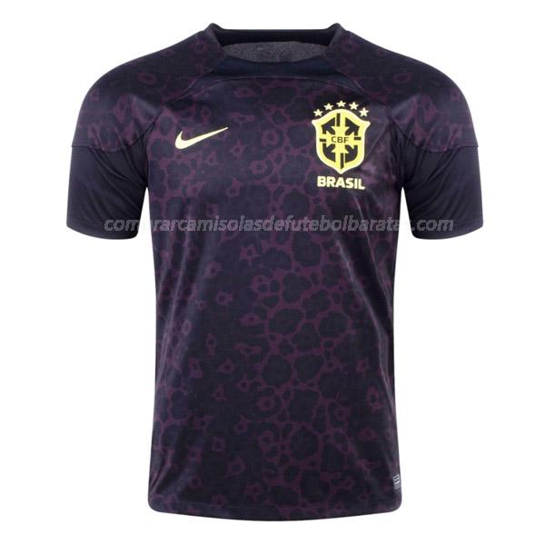 camisola brasil guarda-redes copa do mundo preto 2022