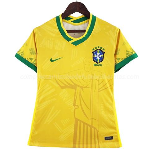 camisola brasil mulher amarelo bx1 para 2022