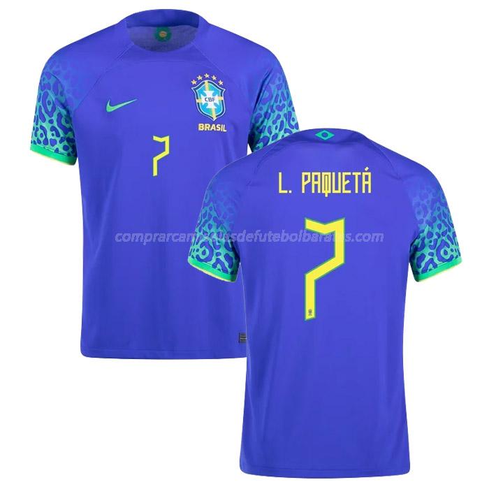 camisola brasil paqueta copa do mundo equipamento suplente 2022