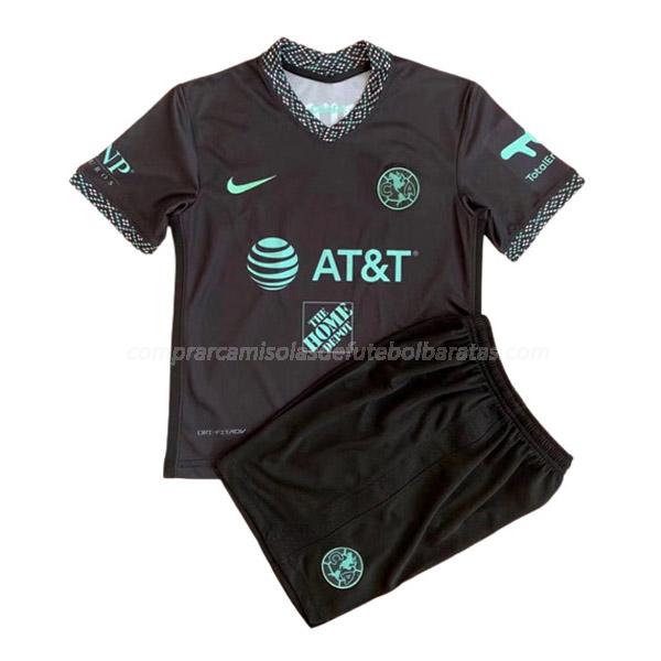 camisola club america crianças equipamento alternativo para 2021-22