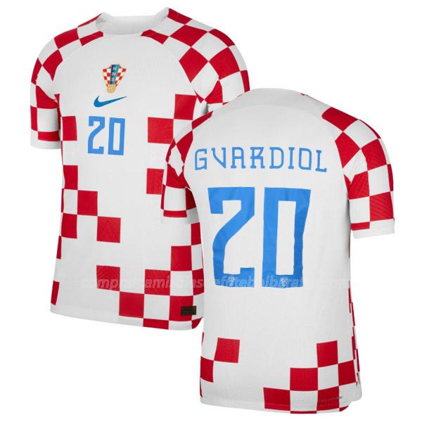 camisola croácia gvardiol copa do mundo equipamento principal 2022