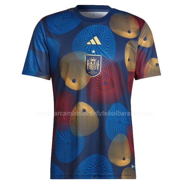 camisola espanha pre-match copa do mundo 2022