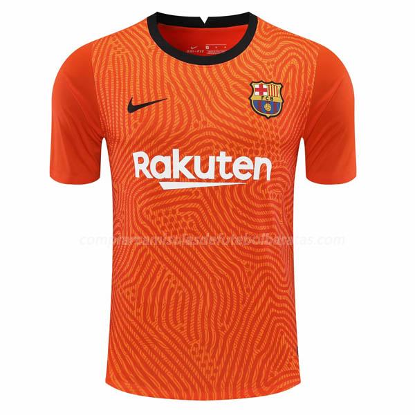 camisola fc barcelona guarda-redes laranja para 2020-21