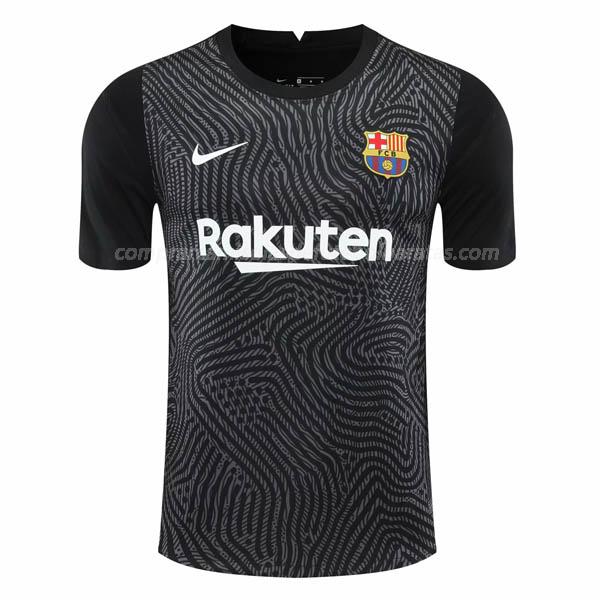 camisola fc barcelona guarda-redes preto para 2020-21
