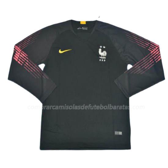 camisola frança manga comprida preto para 2018-20