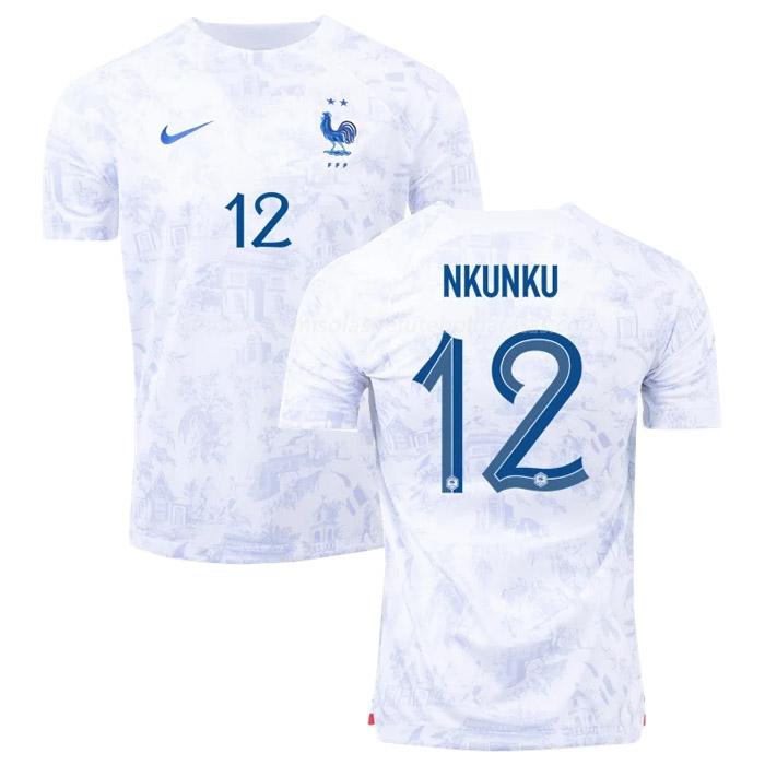 camisola frança nkunku copa do mundo equipamento suplente 2022