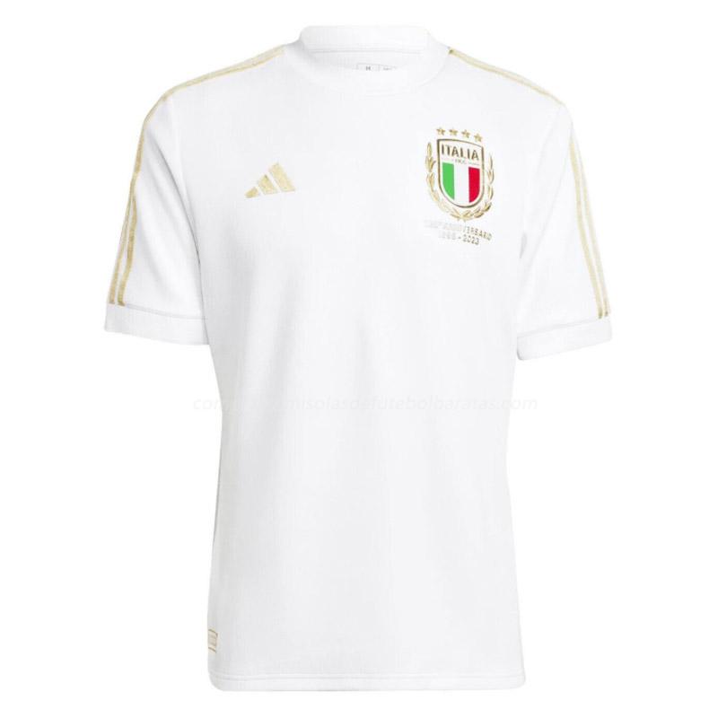 camisola itália 125º aniversário branco 2023