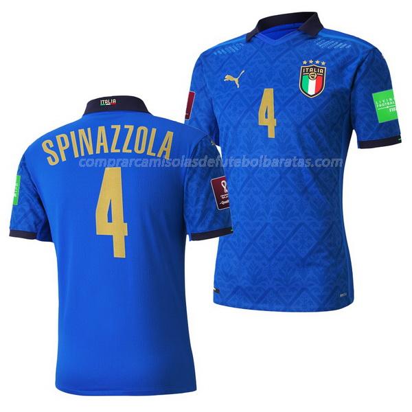 camisola itália spinazzola equipamento principal para 2021-22