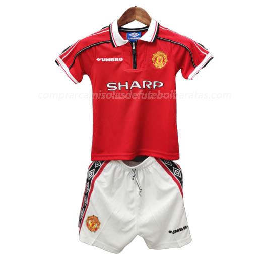 camisola manchester united crianças equipamento principal para 1998-99