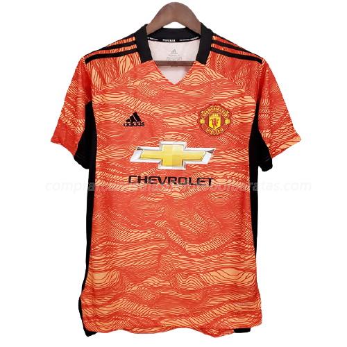 camisola manchester united guarda-redes laranja para 2021-22