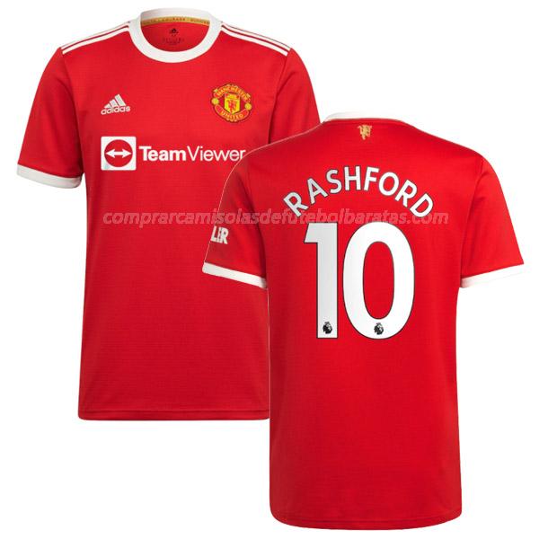 camisola manchester united rashford equipamento principal para 2021-22