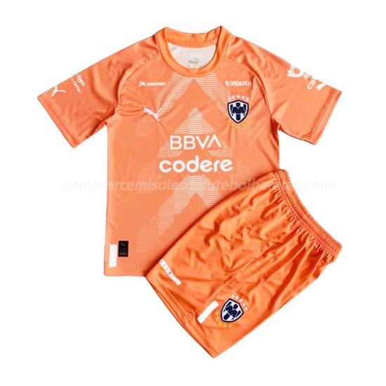 camisola monterrey crianças guarda-redes laranja 2022-23