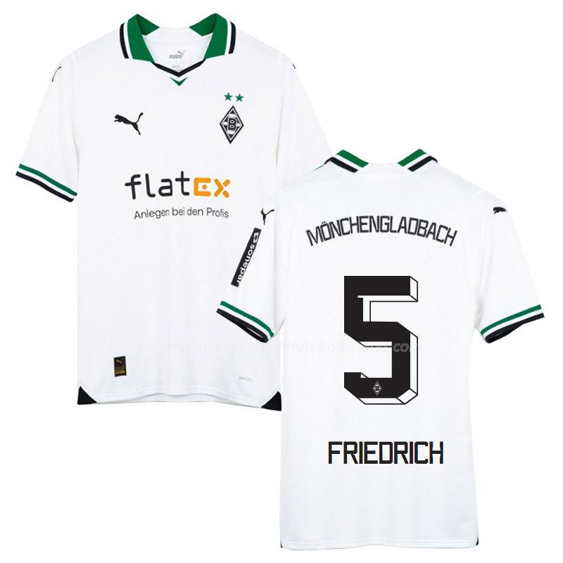 camisola mönchengladbach friedrich equipamento principal 2023-24