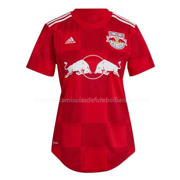 camisola new york red bulls mulher equipamento suplente para 2022-23