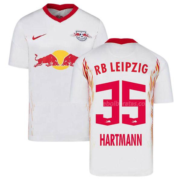 camisola rb leipzig hartmann equipamento principal para 2020-21