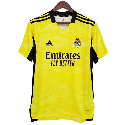 camisola real madrid guarda-redes amarelo para 2021-22