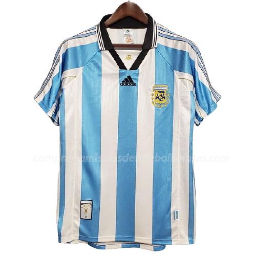 camisola retrô argentina equipamento principal para 1998