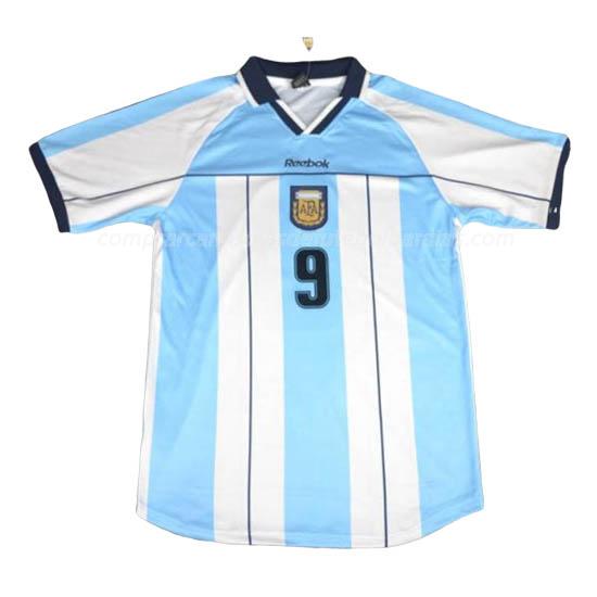 camisola retrô argentina equipamento principal para 2000
