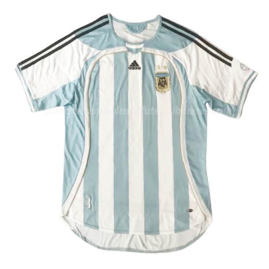 camisola retrô argentina equipamento principal para 2006