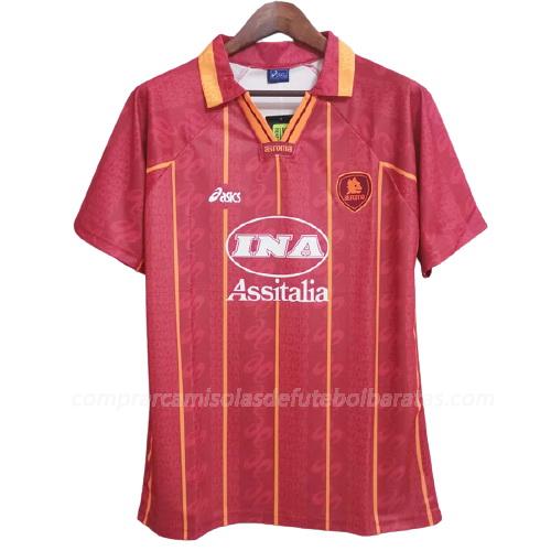camisola retrô as roma equipamento principal 1996-97