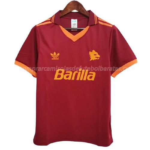 camisola retrô as roma equipamento principal para 1991-93