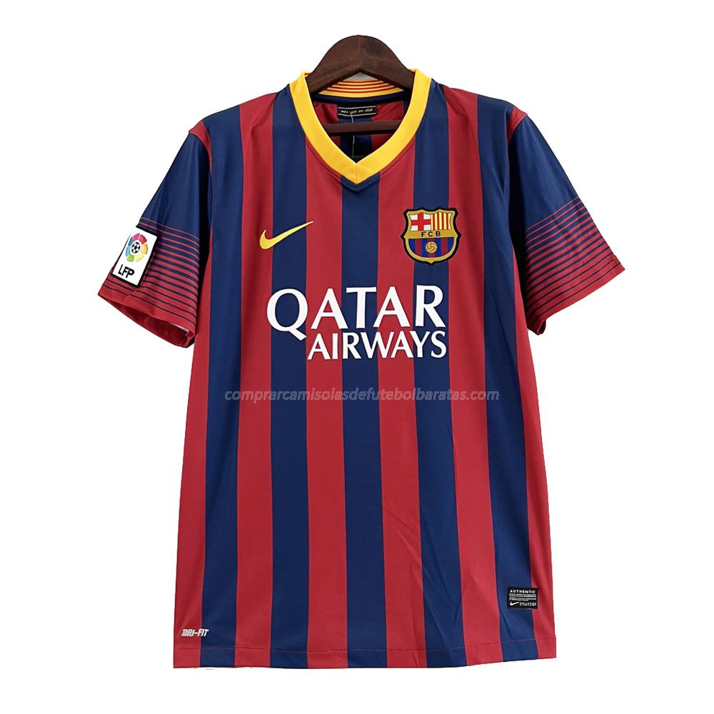 camisola retrô barcelona equipamento principal 2013-14