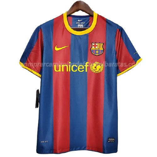 camisola retrô barcelona equipamento principal para 2010-2011