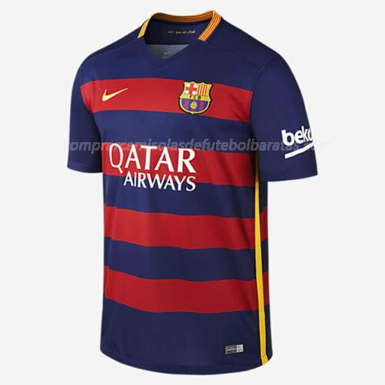 camisola retrô barcelona equipamento principal para 2015-16