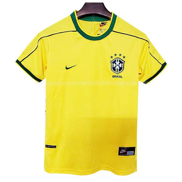 camisola retrô brasil equipamento principal para 1998