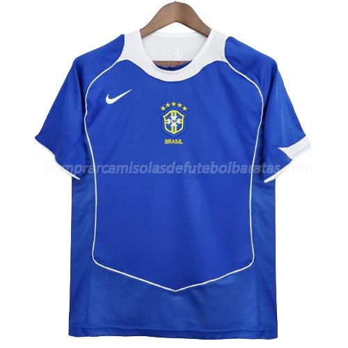 camisola retrô brasil equipamento suplente 2004-2006