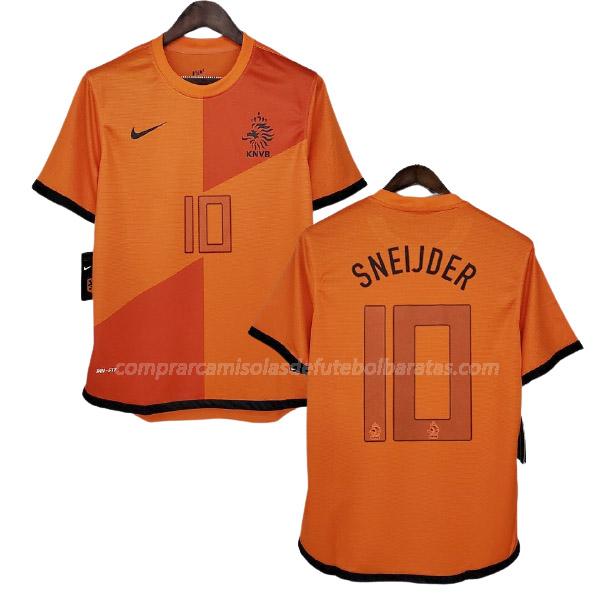camisola retrô holanda sneijder equipamento principal 2012