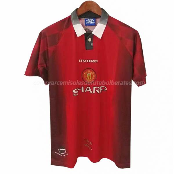 camisola retrô manchester united equipamento principal para 1996-1997