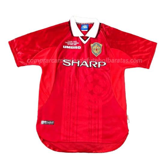 camisola retrô manchester united equipamento principal para 1999-2000