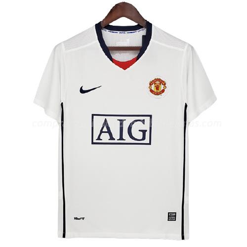 camisola retrô manchester united equipamento suplente 2008-2009