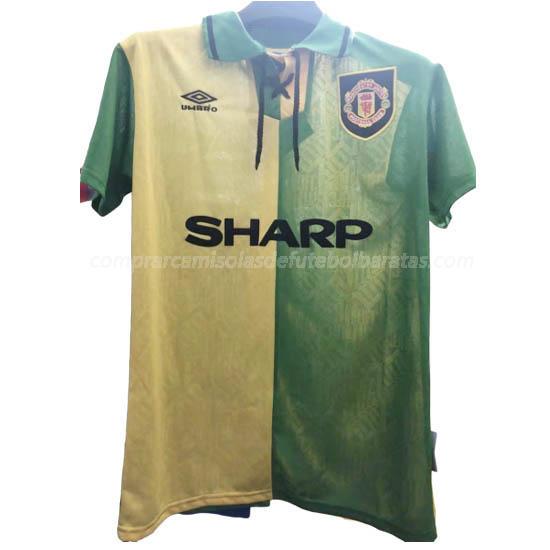 camisola retrô manchester united equipamento suplente para 1992-94