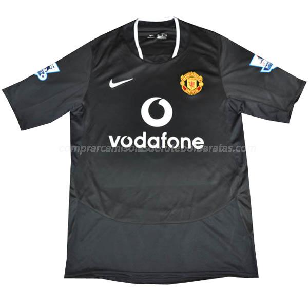 camisola retrô manchester united equipamento suplente para 2003-2005
