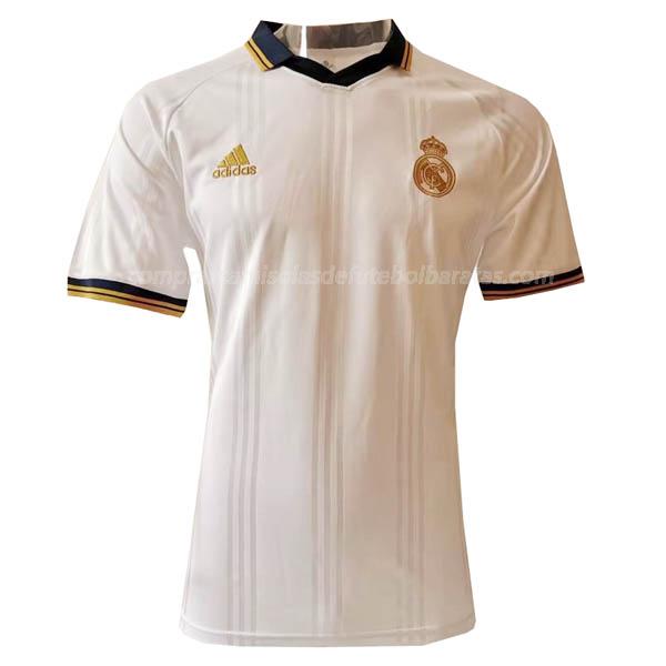 camisola retrô real madrid branco para 2019-2020