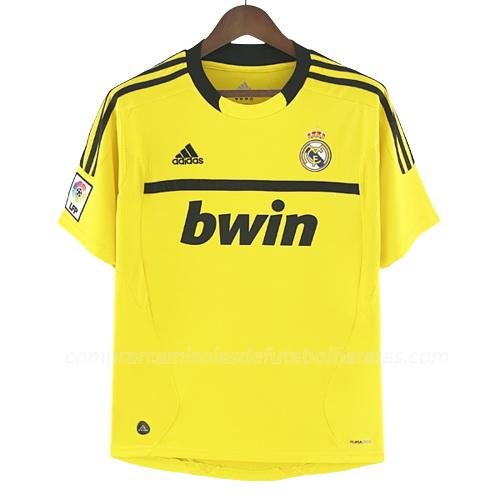 camisola retrô real madrid guarda-redes amarelo 2011-2012