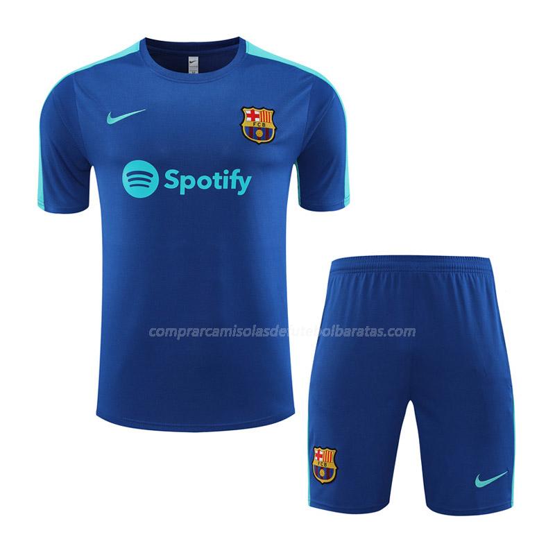 camisola training e calças barcelona azul 2023-24