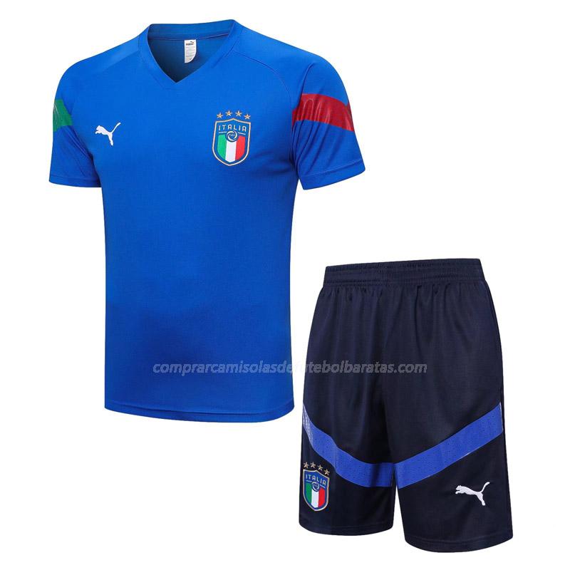 camisola training e calças itália 2317a1 azul 2022