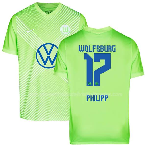 camisola wolfsburg philipp equipamento principal para 2020-21