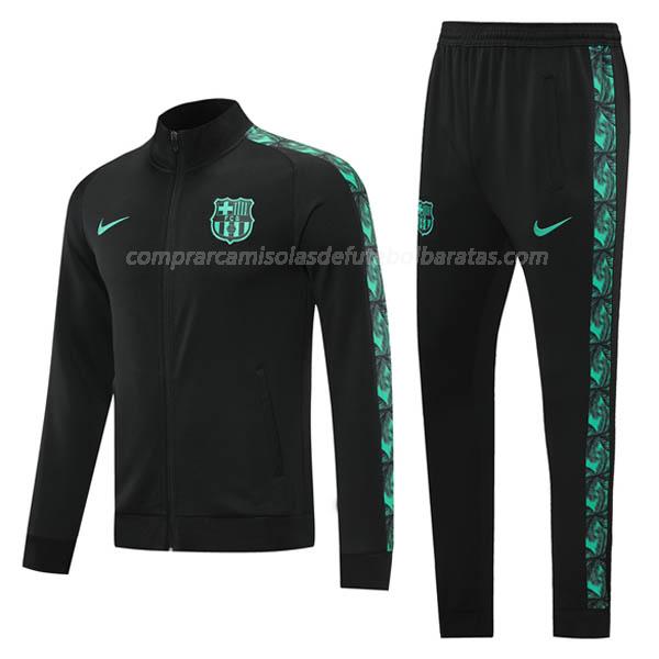 casaco barcelona preto-verde 2020-21