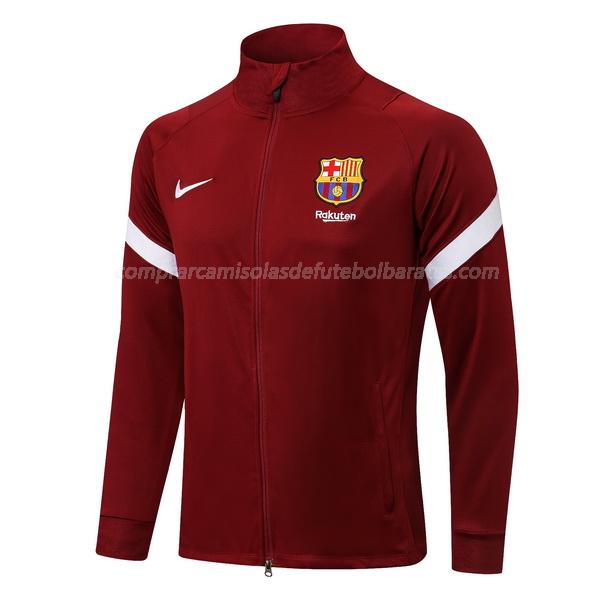 casaco barcelona top vermelho 2021-22